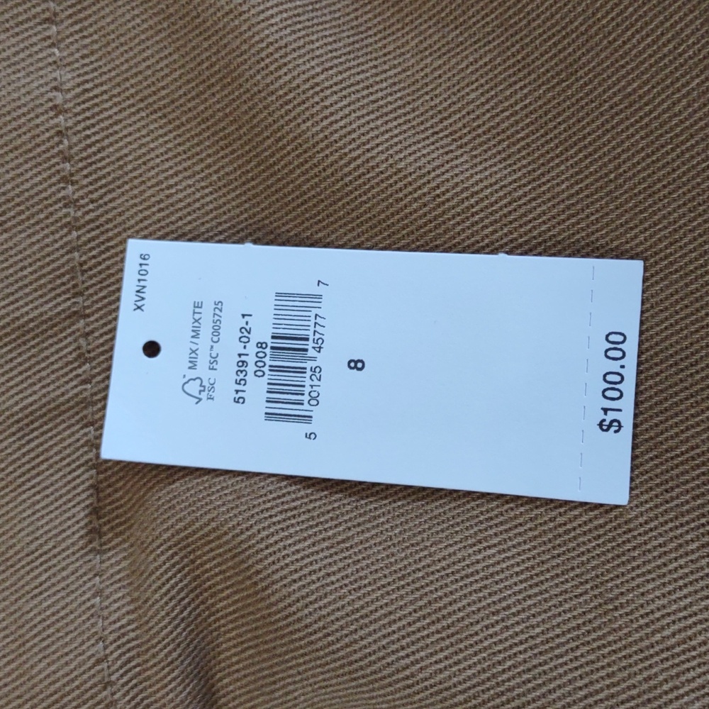 BANANA REPUBLIC Tan High-rise Tapered with Belt, Size 8. - Picture 17 of 17